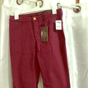 Burgundy jeggings
